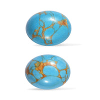 Blue Turquoise Set of 2 (Ovl 9x7 mm) 3.14 ctw