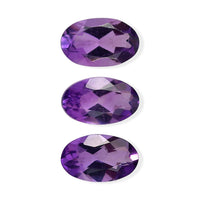 Bolivian Amethyst Set of 3 (Ovl 5x3 mm) 0.52 ctw
