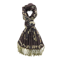 La Marey Black Woven Texture Jacquard Scarf