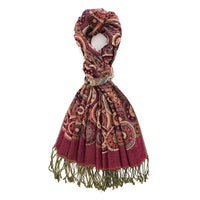 La Marey Pink Set of 3 Jacquard Scarf