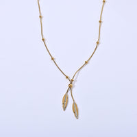 White Cubic Zirconia Beads Necklace Pure White Stainless Steel 2.00 ctw