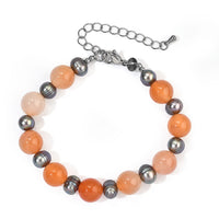 EverTrue Carnelian, Peacock Pearl Bracelet in Stainless Steel (7.25 In) 55.00 ctw