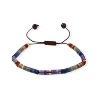 Multi Gemstone 30.00 ctw Beaded Bracelet in Goldtone (6.5-8.0In)