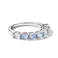White Moonstone 1.25 ctw Ring in Sterling Silver (Size 6.5)