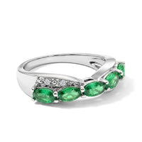 Kagem Zambian Emerald 0.70 ctw Ring in Sterling Silver (Size 8.0)