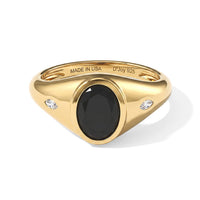 D''Joy Black and White Moissanite 1.30 ctw Ring in 18K Vermeil Yellow Gold Over Sterling Silver (Size 10.0)
