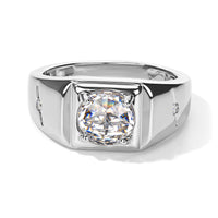 EverTrue Simulated Diamond Men''s Ring in Platinum Bond (Size 10.0)