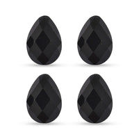 Black Onyx Set of 4 (Pear 6x4 mm) 0.99 ctw