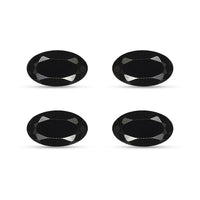 Thai Black Spinel Set of 4 (Ovl 5x3 mm) 1.23 ctw