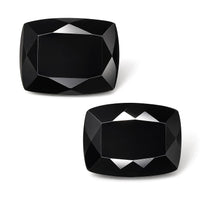 Black Tourmaline Set of 2 (Cush 8x6 mm) 2.55 ctw