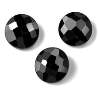 Thai Black Spinel Set of 3 (Rnd 6 mm) 2.60 ctw