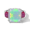 Ethiopian Welo Opal & Lab Grown Ruby