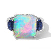 Ethiopian Welo Opal & Lab Grown Blue Sapphire