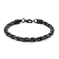 Bracelet in Black Stainless Steel (8.00 In)