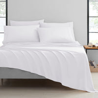 Bibb Home 6-Piece Chocolate Bamboo Sheet Set -Full