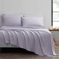 Bibb Home 6-Piece Chocolate Bamboo Sheet Set -Full