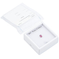 Gem Hunter Collection Certified and Appraised AAAA Natural Ruby (Ovl Free Size) 0.50 ctw