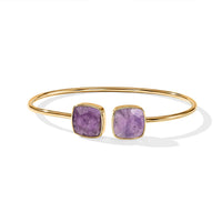 Rose Quartz Statement Design for Glamorous Style Cuff Bracelet in Goldtone (7.5 In) 11.2ctw