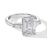 Simulated Diamond Ring in Silvertone