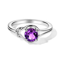 D''Joy Rose De Morocco 0.85 ctw Solitaire Ring in Rhodium Over Sterling Silver (Size 10.0)
