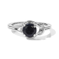D''Joy Sky Blue Topaz 1.10 ctw Solitaire Ring in Rhodium Over Sterling Silver (Size 10.0)