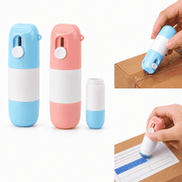 Livmore Pink and Blue Set of 2 2-in-1 Box Cutter & Thermal Paper Eraser with Extra Ink