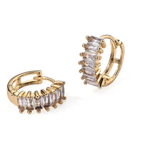 Simulated Diamond Earrings in Silvertone 1.00 ctw