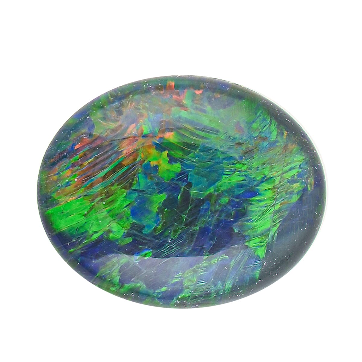 AAAA Natural Australian Black Ridge Opal (Ovl Free Size) 0.50 ctw