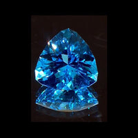 Three Blade Cut AAAA Swiss Blue Topaz (Trl 12 mm) 6.00 ctw