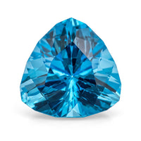 Three Blade Cut AAAA Swiss Blue Topaz (Trl 12 mm) 6.00 ctw