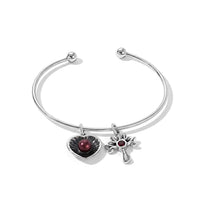 D''Joy Passport to Israel Artisan Crafted Red Freshwater Pearl, Premium Orissa Rhodolite Garnet Cuff Bracelet in Sterling Silver (7.25 In) 0.35 ctw
