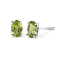 D''Joy Hebei Peridot Earrings in Rhodium Over Sterling Silver 0.90 ctw