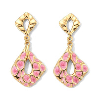 Fancy Earring Pure White Stainless Steel