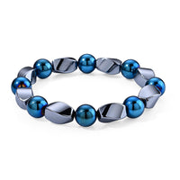 Terahertz 100.00 ctw Twist Shape Beaded Stretch Bracelet