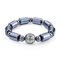 Terahertz 110.00 ctw Beaded Stretch Bracelet in Silvertone