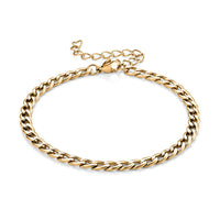 Cuban Chain Bracelet in ION Plated YG Stainless Steel (7.50-9.50In)