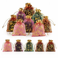 Set of 10 Multi Color Pouches