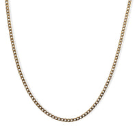 Bold Cuban Chain Necklace (24-26 Inches) in ION Plated YG Stainless Steel