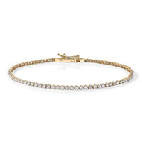 10K Yellow Gold Lab Grown Diamond (G-H, SI) Bracelet (7.00 In) 4.40 ctw