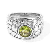 EverTrue Premium Hebei Peridot 1.40 ctw Ring in Stainless Steel (Size 10.0)