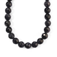 Blue Sandstone Round Beaded Necklace (16 Inches) 445.50 ctw