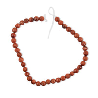 Gold Sandstone Round Beaded Necklace (16 Inches) 251.40 ctw