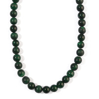 African Malachite Round Beaded Necklace (16 Inches) 105.70 ctw