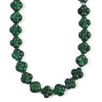 African Malachite Fancy Necklace (16 Inches) 256.35 ctw