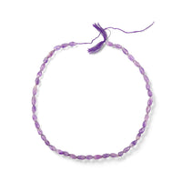 African Amethyst Drop Beaded Necklace (16 Inches) 69.50 ctw
