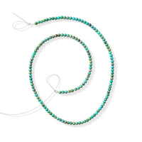Turquoise 3-4mm Beaded Necklace (16 Inches) 24.15 ctw
