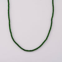 D''Joy Chrome Diopside Beaded Necklace in Sterling Silver (20 Inches) 85.00 ctw