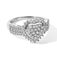 Luxuriant Lab Grown Diamond (G-H, SI) Cluster Ring in 18K Vermeil YG Over Sterling Silver (Size 10.5) 0.90 ctw