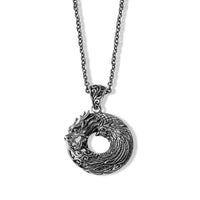 D'Joy Bali Legacy Circular Dragon Phoenix Pendant without Chain in Sterling Silver 6.65 Grams