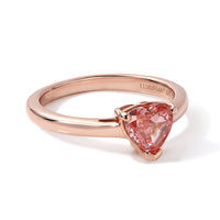SGL Certified Luxuriant Lab Grown Pink Diamond Solitaire Ring in 18K RG VermeilSterling Silver (Size 6.0) 1.00 ctw